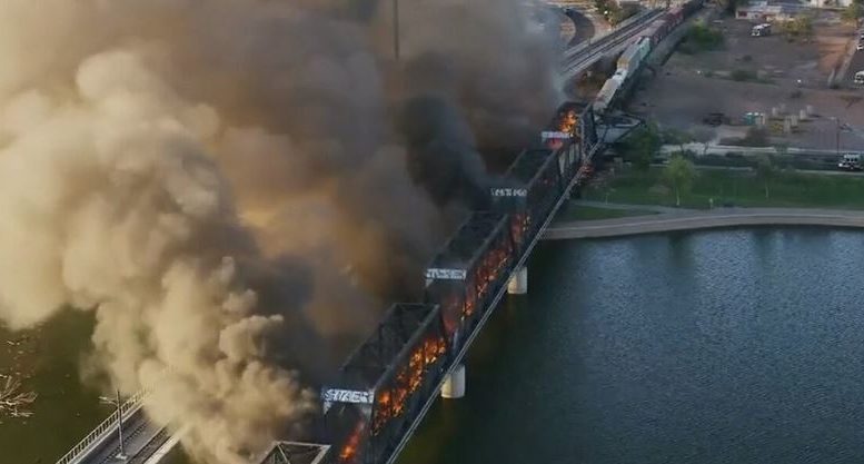 déraillement d'un train aux états-unis